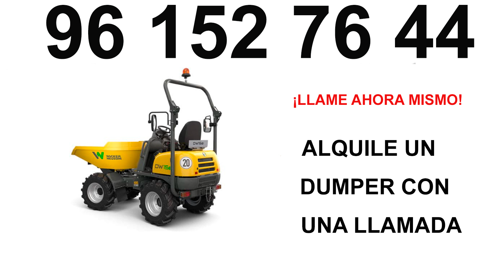 Dumper en Alquiler en Mislata