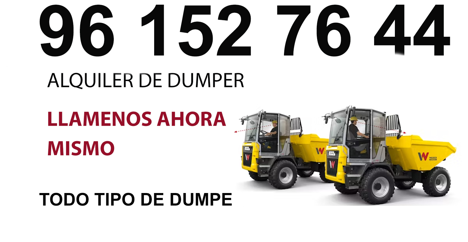 Sant Joanet Alquiler Dumper sobre Orugas